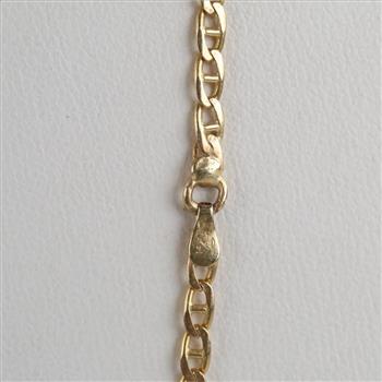 14kt Gold Mariner Chain Link Necklace