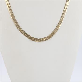 14kt Gold Mariner Chain Link Necklace