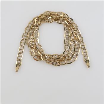 14kt Gold Mariner Link Necklace