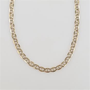 14kt Gold Mariner Link Necklace