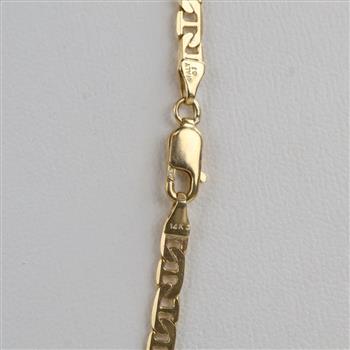 14kt Gold Mariner Link Necklace