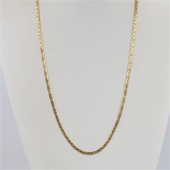14kt Gold Mariner Link Necklace