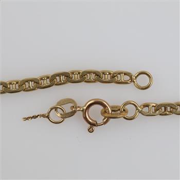 14kt Gold Mariner Link Necklace