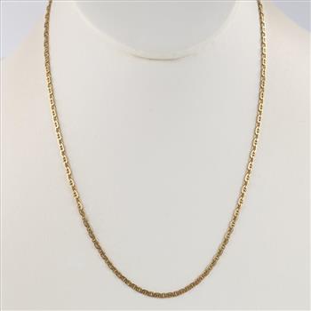14kt Gold Mariner Link Necklace
