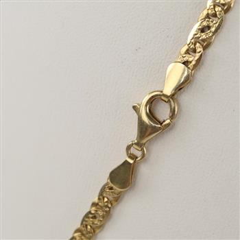 14kt Gold Mariner Link Necklace