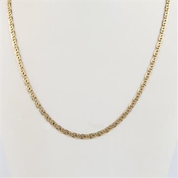 14kt Gold Mariner Link Necklace