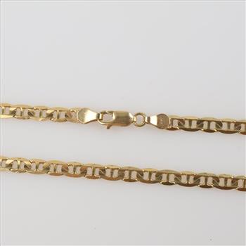 14kt Gold Mariner Link Necklace