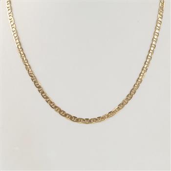 14kt Gold Mariner Link Necklace