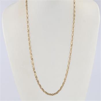 14kt Gold Mariner Link Necklace
