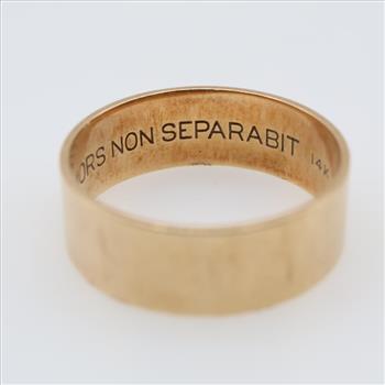 14kt Gold Masonic Band