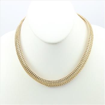 14kt Gold Mesh Necklace