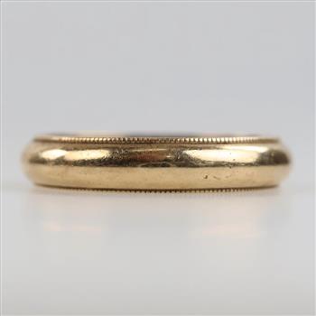 14kt Gold Miligrain Band