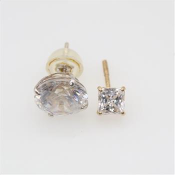 14kt Gold Mismatched Earrings
