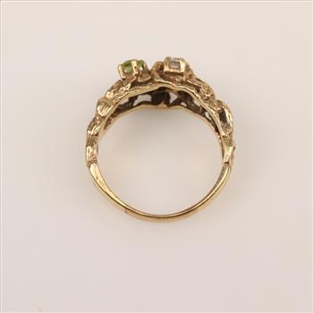 14kt Gold Multi- Colored Stone Ring