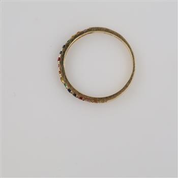 14kt Gold Multi-Color Stone Band