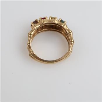 14kt Gold Multi-Color Stone Ring