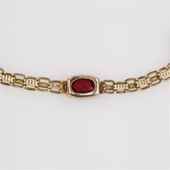 14kt Gold Multicolored Stone Bracelet