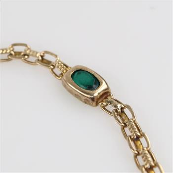 14kt Gold Multicolored Stone Bracelet
