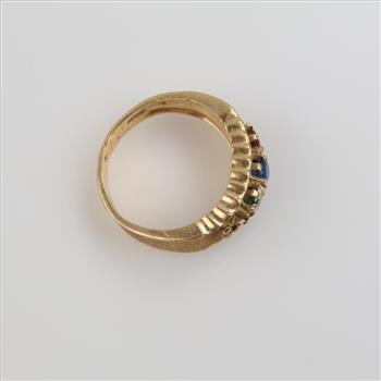 14kt Gold Multicolored Stone Ring