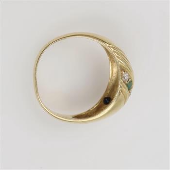 14kt Gold Multicolored Stone Ring
