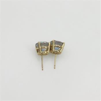 14kt Gold Mystic Topaz Earrings