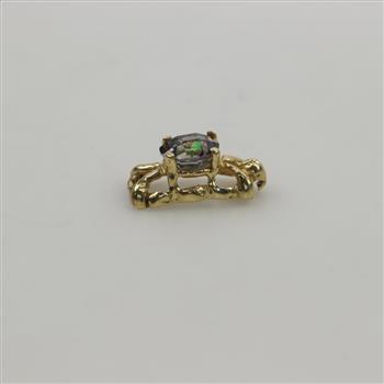 14kt Gold Mystic Topaz Link