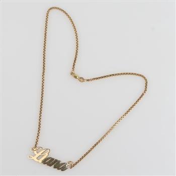 14kt Gold Name Neckalce