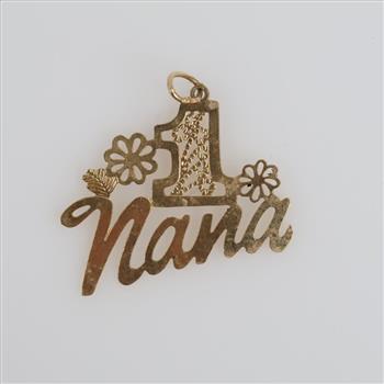 14kt Gold Nana Pendant