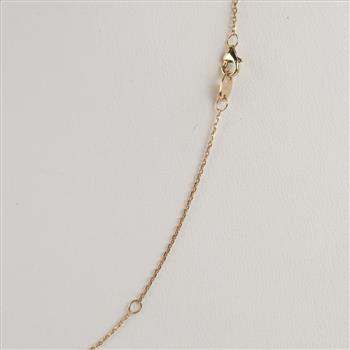 14kt Gold Necklace And Diamond Pendant