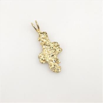 14kt Gold Nugget Pendant