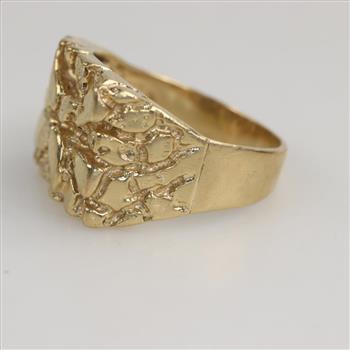 14kt Gold Nugget Ring