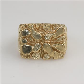 14kt Gold Nugget Ring