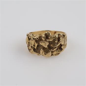 14kt Gold Nugget Ring