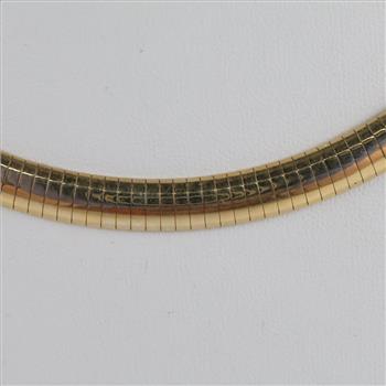 14kt Gold Omega Link Chain Necklace