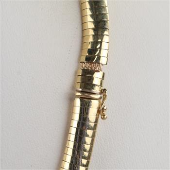 14kt Gold Omega Link Chain Necklace