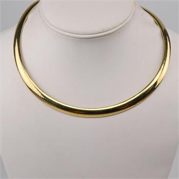 14kt Gold Omega Necklace