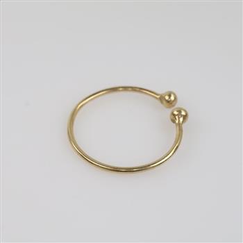 14kt Gold Open Ball Ring