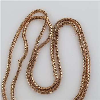 14kt Gold Open Snake Chain Necklace