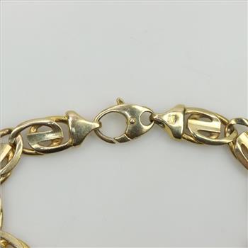 14kt Gold Oval Loop Link Bracelet