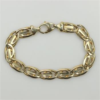 14kt Gold Oval Loop Link Bracelet