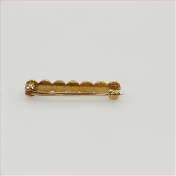 14kt Gold Pearl Brooch
