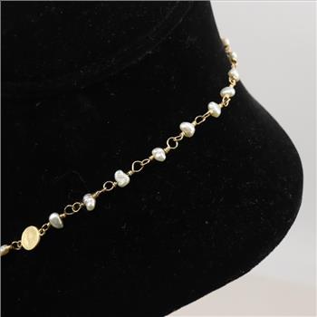 14kt Gold Pearl Necklace
