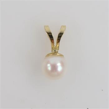 14kt Gold Pearl Pendant