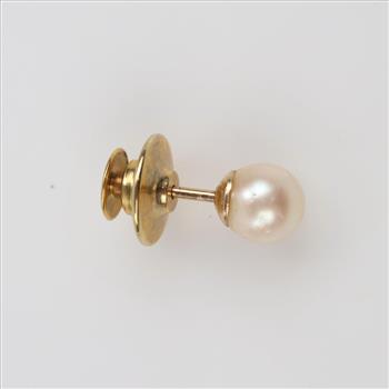 14kt Gold Pearl Pin
