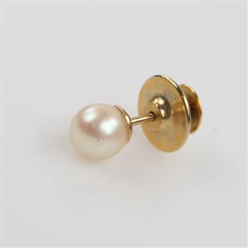 14kt Gold Pearl Pin