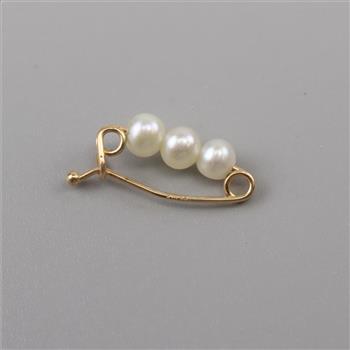 14kt Gold Pearl Pin