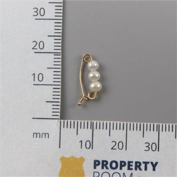 14kt Gold Pearl Pin
