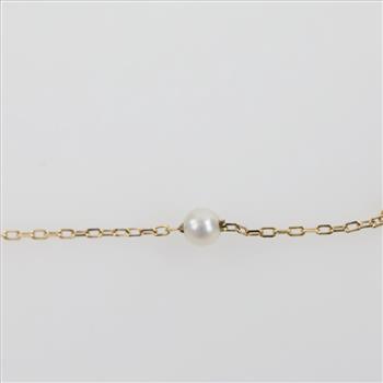 14kt Gold Pearl Seed Bead Bracelet