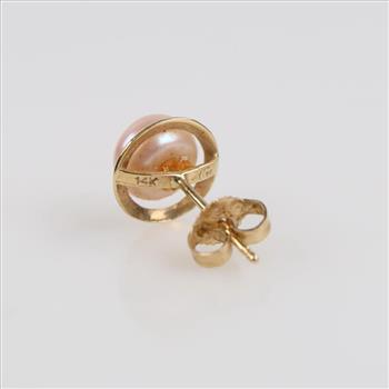 14kt Gold Pearl Single Earring