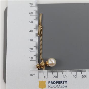 14kt Gold Pearl Tie Pin